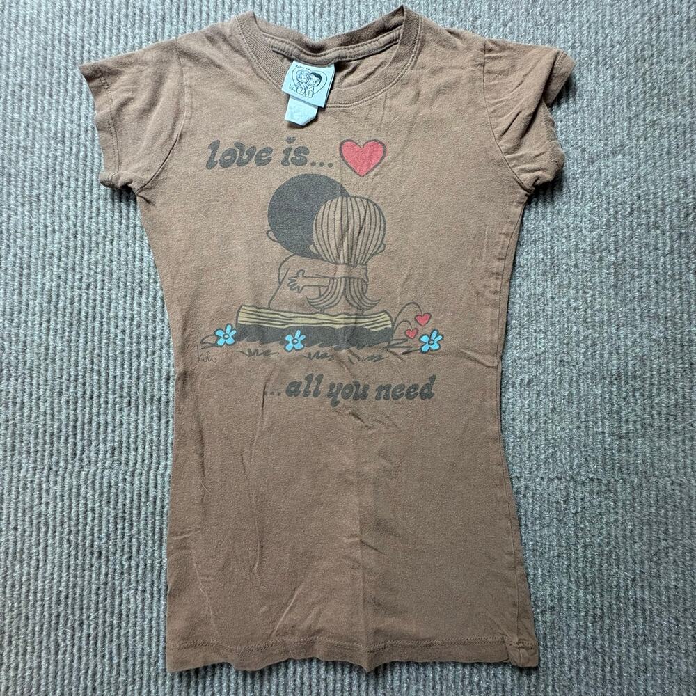 Vintage 90’s Rare Kim Casali Love is… all you need baby tee